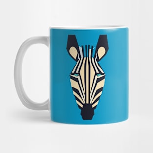 Geometric Design of a Zebra Face Mug